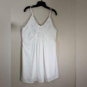 Chelsea28 Ivory Ruched Mini Dress